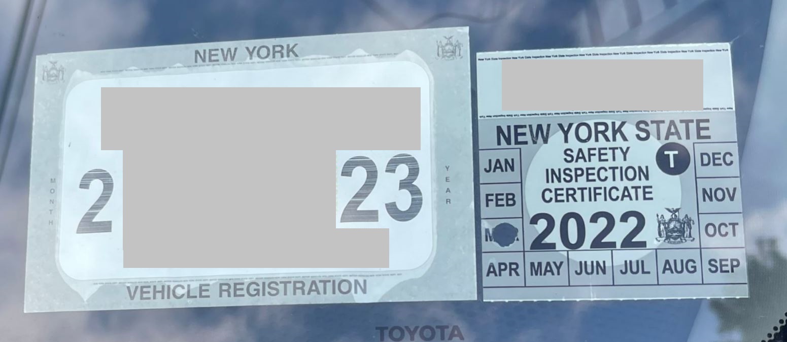 DMV Stickers Reference