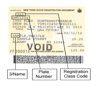 Vehicle Registration Reference
